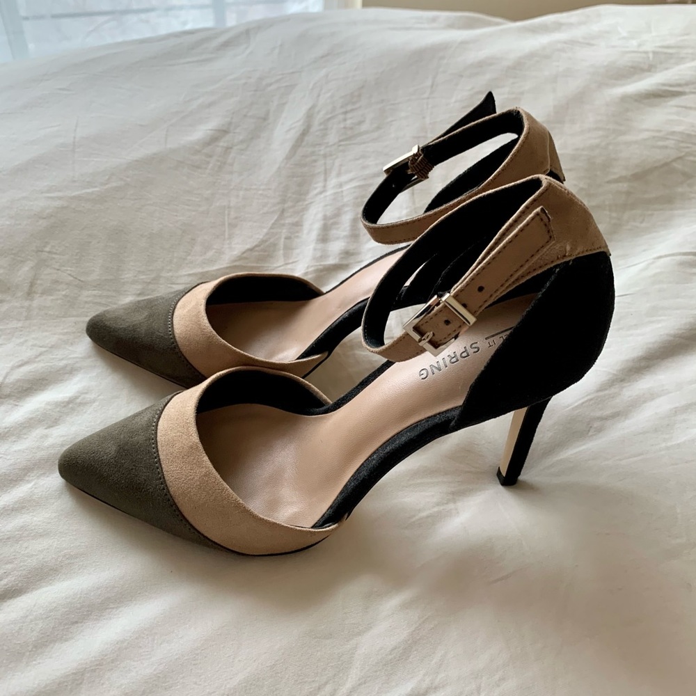 Suede Pointed Heels